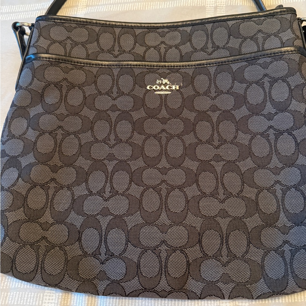 Coach Black Signature Shoulder Bag